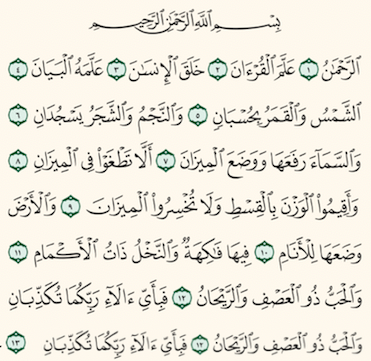 Surah Ar Rahmaan Catatan Quranku